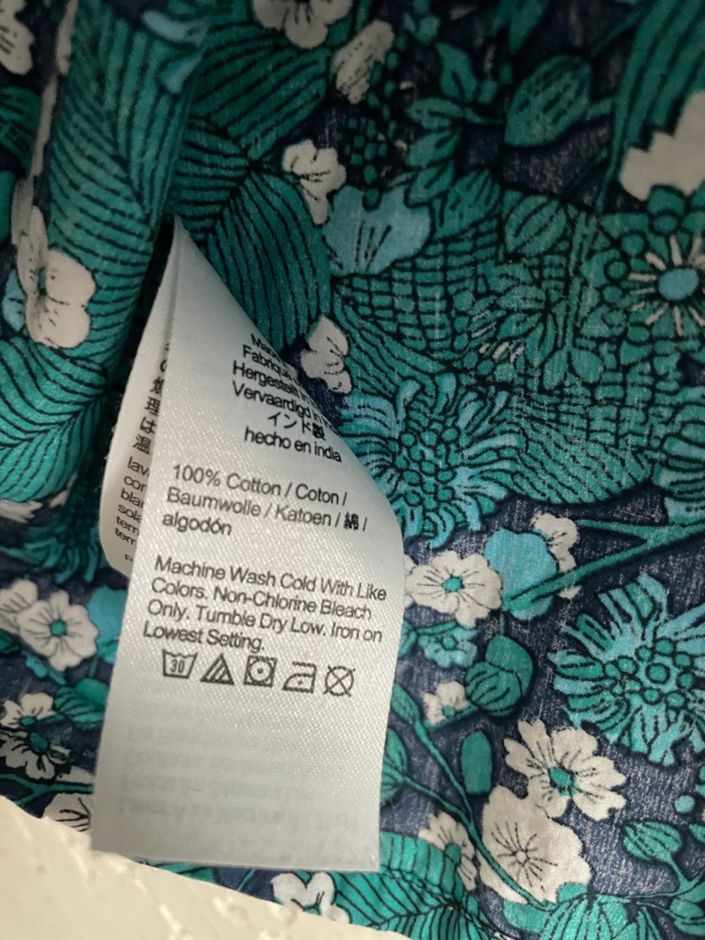 Jcrew Crewcuts Girls Floral Blouse Top 10/11 - Picture 6 of 6